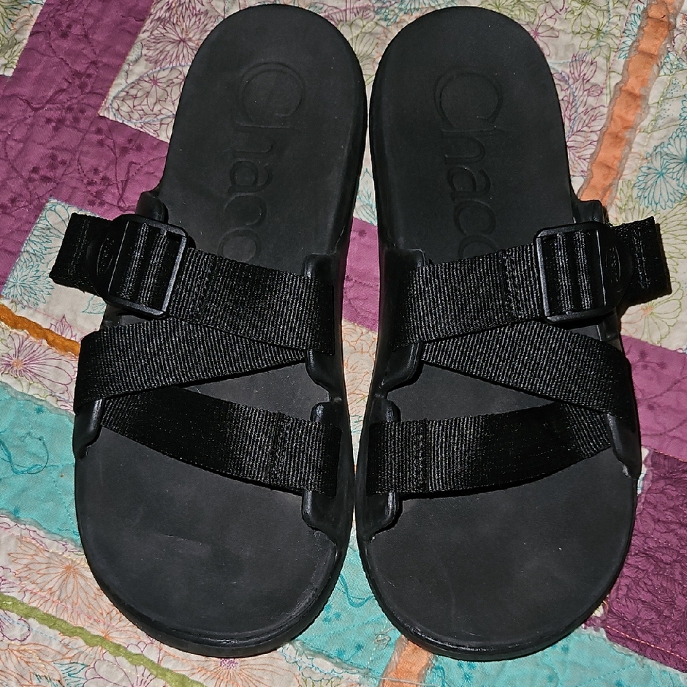 Chaco Chillo Black Women's 10 adjustable, high arch, strap Sandals
